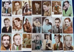 Postcards, a collection of approx. 75 coloured cards all showing Male Film Stars inc. Tyrone