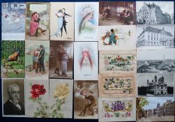 Postcards, a mainly mixed subject collection of approx. 212 cards inc. Christa Klein (25) (