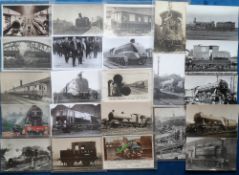 Postcards, Rail, LNER, approx. 80 cards (to include a few photographs), RPs, printed and artist