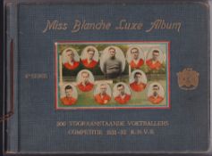 Cigarette cards, Holland, N.V. Vittoria Egyptian Cigarette Co, Miss Blanche Footballer Album, Series
