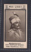 Cigarette card, Tetley & Sons, War Portraits, type card, no 31 Maharajah Sir Pertab Singh (gd/vg) (