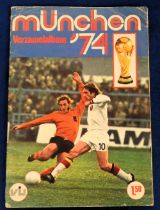 Trade sticker album, Football, Vanderhout (Holland), 'Munchen 74', World Cup Album, part complete