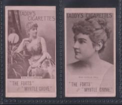 Cigarette cards, Taddy, Actresses, Collotype, 2 cards, Miss Edith Chester (gd) & Miss Lucille
