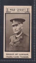 Cigarette card, Wilson & Co, War Portraits, type card, Bishop of London (no 23) (gd/vg) (1)