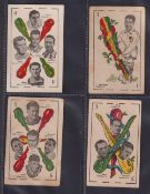 Trade cards, Spain, Universo, 38 different cards with Football Player portraits and artist-drawn