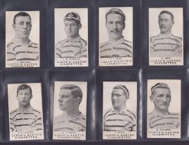 Cigarette cards, H C Lloyd, Devon Footballers & Boer War Celebrities, 'M' size, 11 different