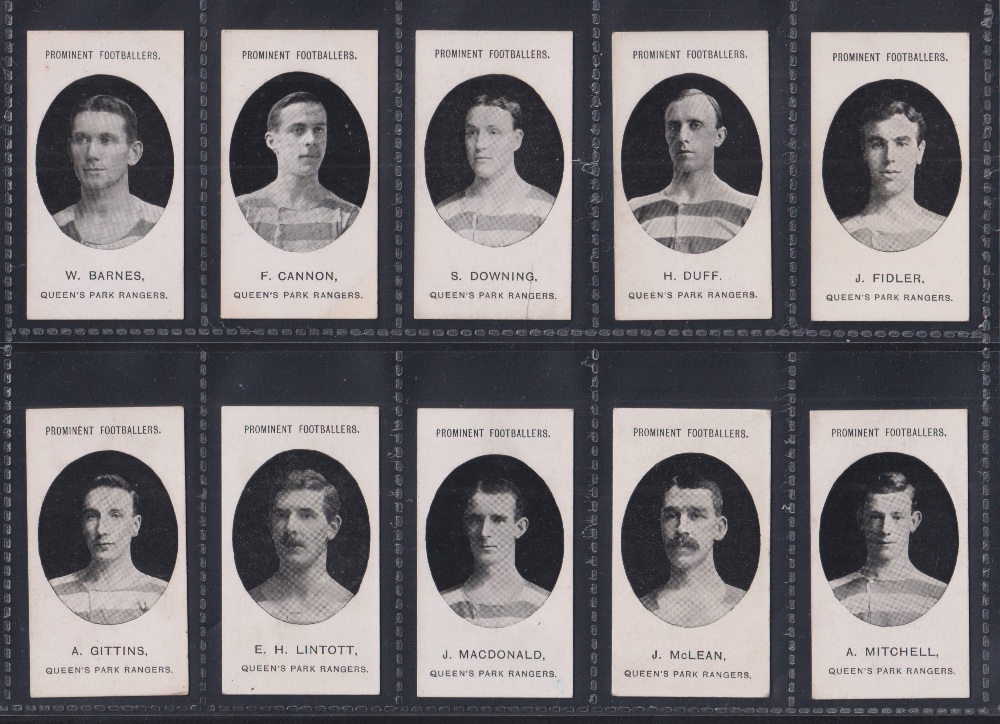 Cigarette cards, Taddy, Prominent Footballers (With Footnote), Queen's Park Rangers., (set, 15