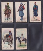 Cigarette cards, Roberts, Colonial Troops, 5 cards, Jodhpore Lancers, Roosevelt's Rough Riders,