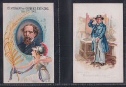 Trade cards, C.W.S, Characters from Dickens, 136mm x 86mm, Grey backs, advert for 'Packet Teas' (