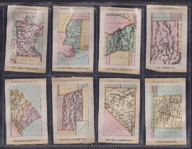 Tobacco silks, ATC, State Maps & Maps of Territories, 'M' size (49/50, mixed brands, missing