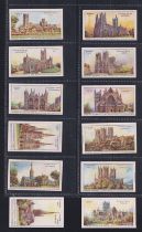 Trade cards, Cadbury's, Cathedral Series, (set, 12 cards) (gd)