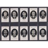 Cigarette cards, Taddy, Prominent Footballers, (No Footnote), Hull City, 14 cards, (one with paper