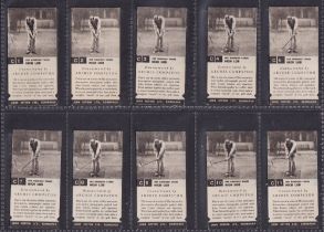 Cigarette cards, John Cotton Ltd, Golf Strokes C/D, (40/50) (missing C5, C20, C26, C27, C28, C36,