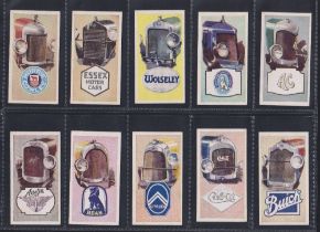 Trade cards, Amalgamated Press, Makes of Motor Cars & Index Marks (set, 32 cards) (few fair, gen