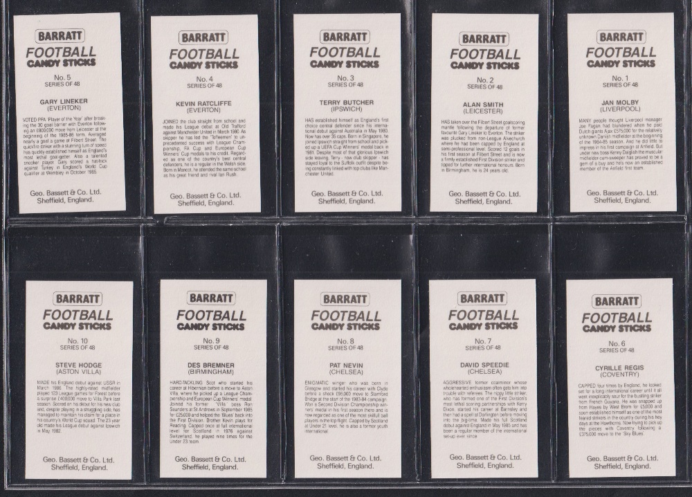 Trade cards, Bassett's, 4 sets, World Cup Stars 1974 (Barratt Division), (set, 50 cards), Football - Image 8 of 8