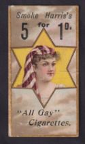 Cigarette card, Harris, Star Girls, type card, ref H30, picture no 21 (light vertical creases,