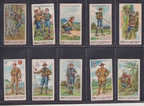 Trade cards, Fry's, Scout Series, (Cream), 46/50 missing nos 13, 28, 35 & 50 (2 with sl back