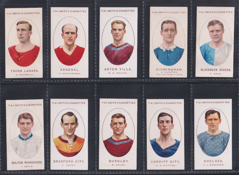 Cigarette cards, Smith's, Football Club Colours, Different, 1921/22 dates, (set, 50 cards) (few sl - Image 4 of 6