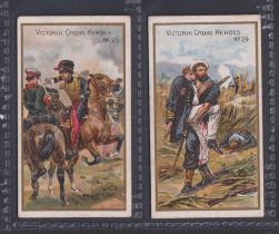 Cigarette cards, Taddy, Victoria Cross Heroes, (21-40), 2 cards, nos 21 & 24 (some sl marks, gen
