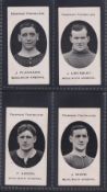 Cigarette cards, Taddy, Prominent Footballers (London Mixture) 4 cards, Woolwich Arsenal, J