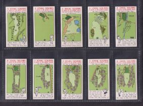 Cigarette cards, Golf, two sets, Churchman's, 3 Jovial Golfers (36 cards, gd) & Wills, Golfing, '