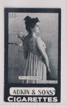 Cigarette card, Adkin & Sons, Actresses - French, type card, no 135, Mdlle. Hatto (gd) (1)