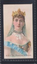 Cigarette card, Taddy, Royalty, Actresses & Soldiers, type card, H R.H. The Princess of Wales (