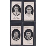 Cigarette cards, Taddy, Prominent Footballers (London Mixture) 4 cards, W Hind (Clapton Orient) (