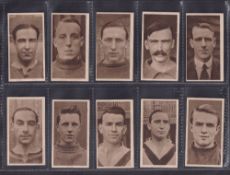 Cigarette cards, Football, two sets, Hill's Famous Footballers (Brown) (50 cards) and Ogden's
