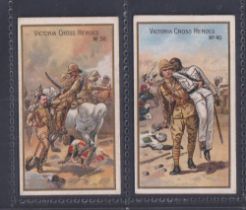 Cigarette cards, Taddy, Victoria Cross Heroes, (21-40), 2 cards, nos 38 & 40, (some sl marks, gen