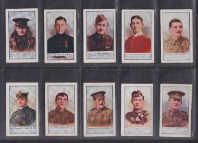 Cigarette cards, Gallaher, The Great War - Victoria Cross Heroes, 100+ cards from various series (