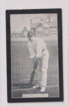 Cigarette card, Smith's, Champions of Sport, (Blue Back), type card, Cricket, Tunnicliffe, (sl