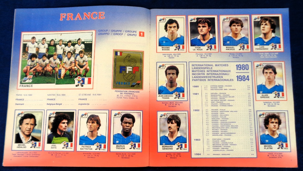 Trade sticker album, Football, Panini, Euro 84 album, France (complete) (vg) - Image 2 of 4