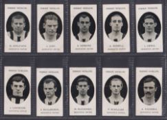 Cigarette cards, Taddy, Prominent Footballers, (No Footnote), Newcastle Utd, 15 cards (one with