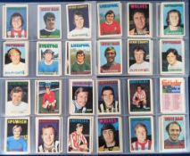 Trade cards, A&BC Gum, Footballers, (Orange/Red, 1-109), (set, 109 cards) (gd/vg with unmarked check
