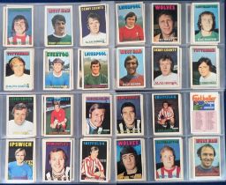 Trade cards, A&BC Gum, Footballers, (Orange/Red, 1-109), (set, 109 cards) (gd/vg with unmarked check