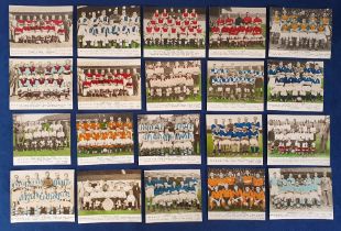 Trade cards, Sport, Football Teams, 1949/50, a collection of 37 hand coloured team group photos