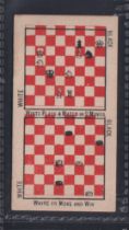 Cigarette card, Murray Sons & Co, Chess & Draft Problems, type card, 'White to move and win' (sl age