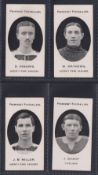 Cigarette cards, Taddy, Prominent Footballers (London Mixture) 4 cards, D Higgins, W Mathews & J B