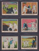 Trade cards, USA, Walter H. Johnson, Dick Tracy Caramels (121-144) complete run of 24 cards (vg)