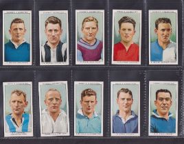 Cigarette cards, Ogden's, two sets, Football Caricatures (50 cards) and Football Club Captains