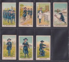 Trade cards, Maynard's, Girl Guide Series, 7 cards all with matching 'Marzipan Fruits' backs, A