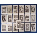 Trade cards, Scottish Daily Express, Scottish Footballers, 'P' size, 19 different cards, nos 1-16 (