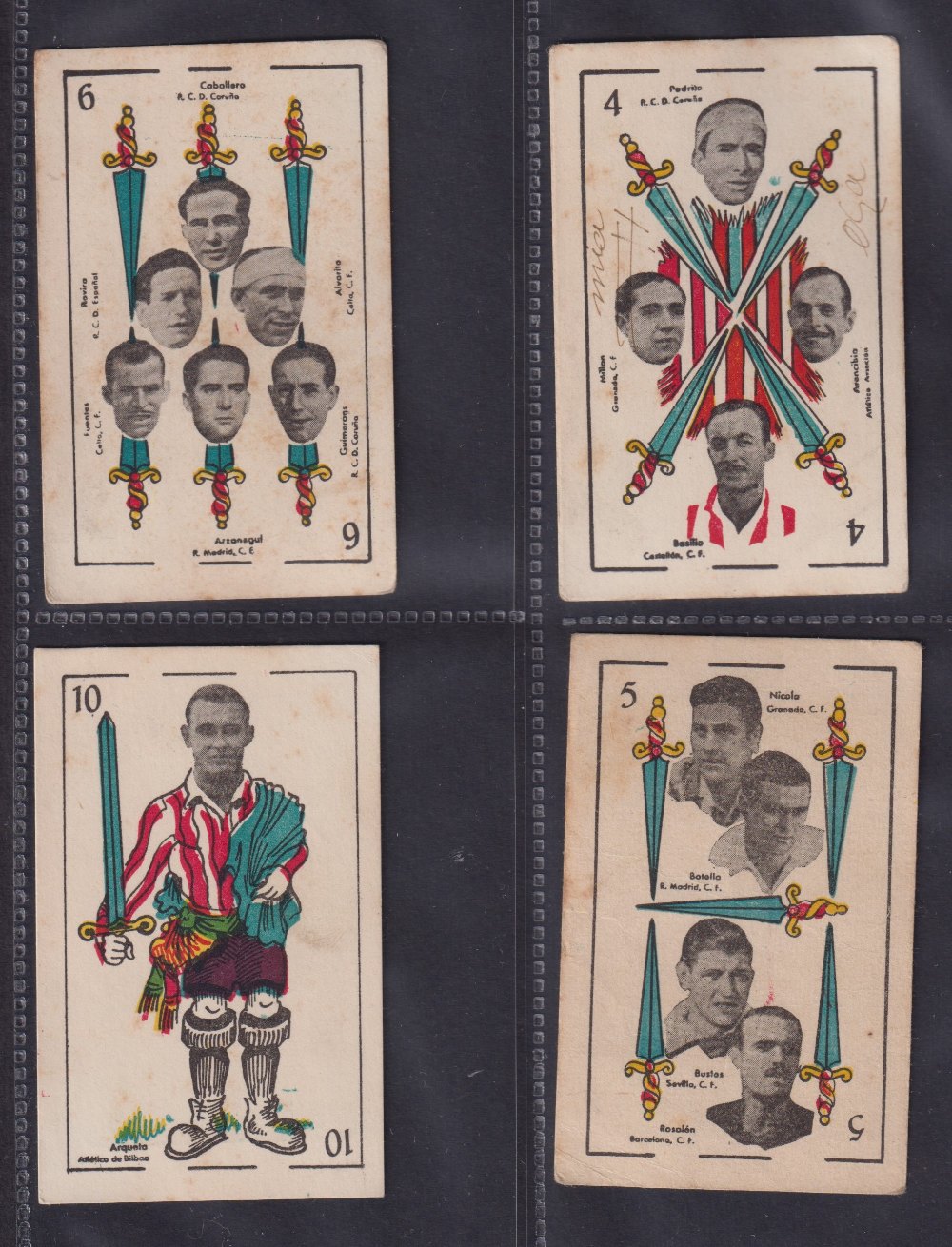 Trade cards, Spain, Universo, 38 different cards with Football Player portraits and artist-drawn - Image 9 of 11