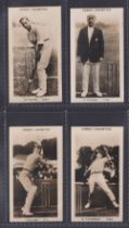 Cigarette cards, Pattreiouex, Famous Cricketers, (C1-96, printed back), 4 cards, C87, Sutcliffe,