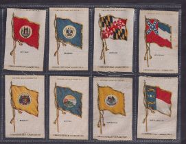 Tobacco silks, ATC, State Flags (All Chesterfield Cigarettes), 'M' size, 28 different (mostly gd)