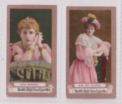 Cigarette cards, Muratti, Actresses FROGA, 2 cards, (Cigarette Connoisseur) Esme Beringer & (