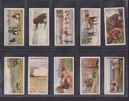 Cigarette cards, Churchman's, Sports & Games in Many Lands (set, 25 cards) includes Baseball, Ice