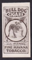 Cigarette card, R.J. Elliott & Co Ltd, Bulldog Cigars Advertisement Card (gd) (1)