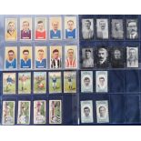 Cigarette cards, Football, selection, Carreras Famous Footballers (set, 48 cards inc. Dixie Dean,